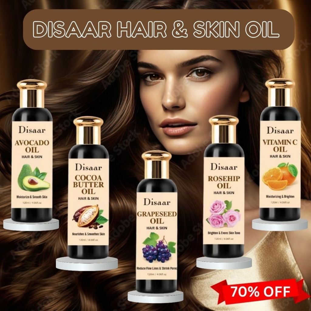 Disaar Hair & Skin Oil Set with 5 Flavors