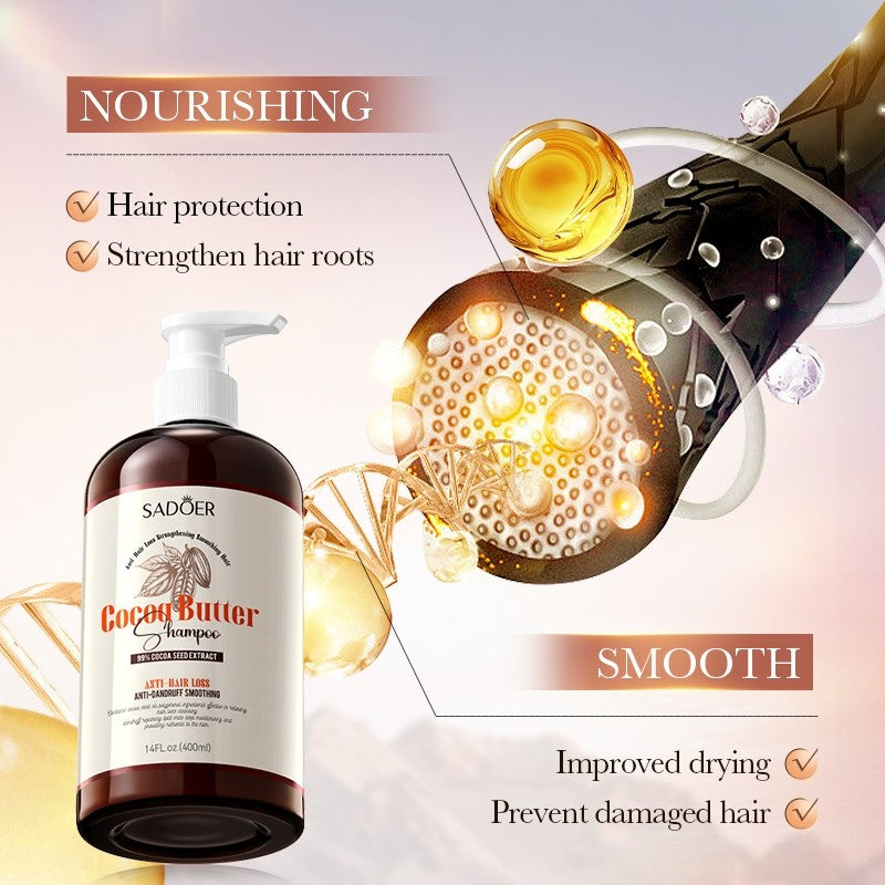 Sadoer Cocoa Butter Shampoo 400ml Anti Hair Loss