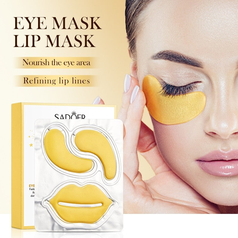 Sadoer 24k Gold Eye & Lip Mask 9g x 10pcs
