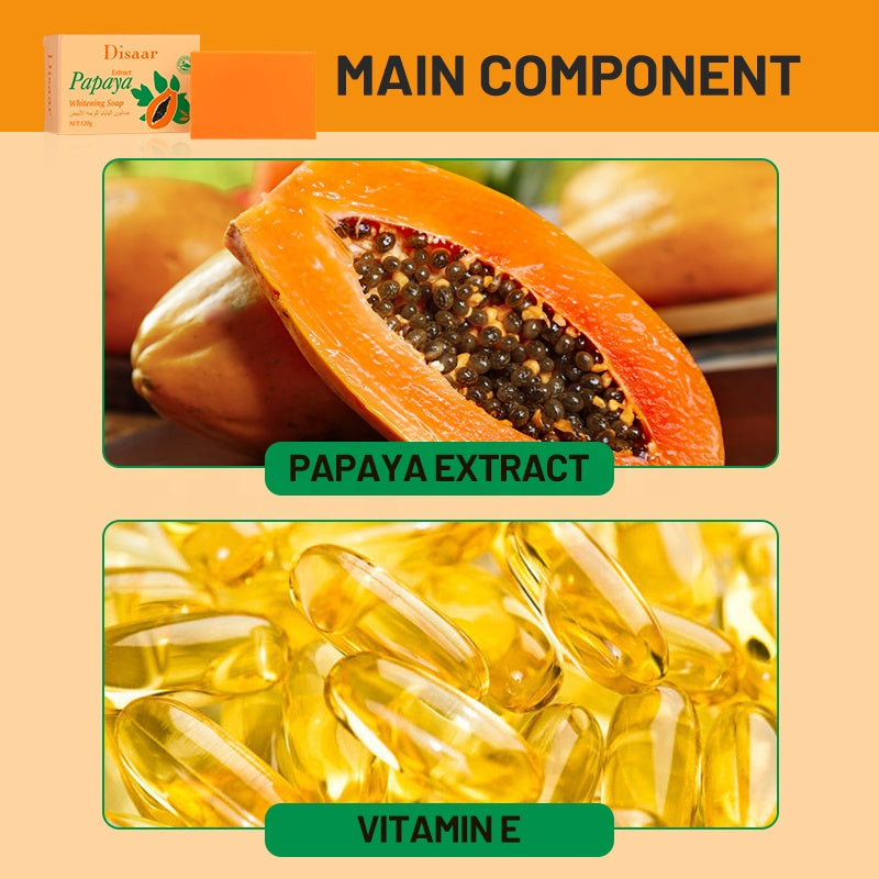 Disaar Papaya Soap With Vitamin E