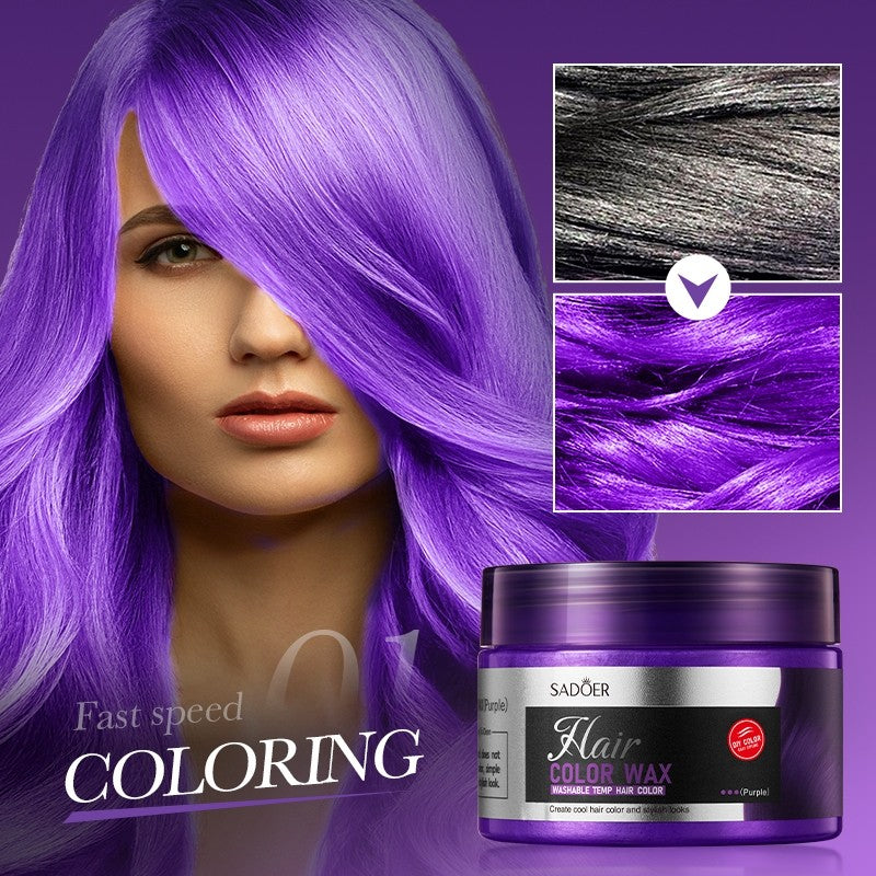 SADOER Purple Temporary Hair Color Wax