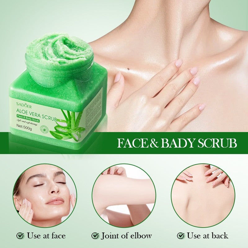 SADOER Aloe Vera Scrub 500g Soft & Moisturizing