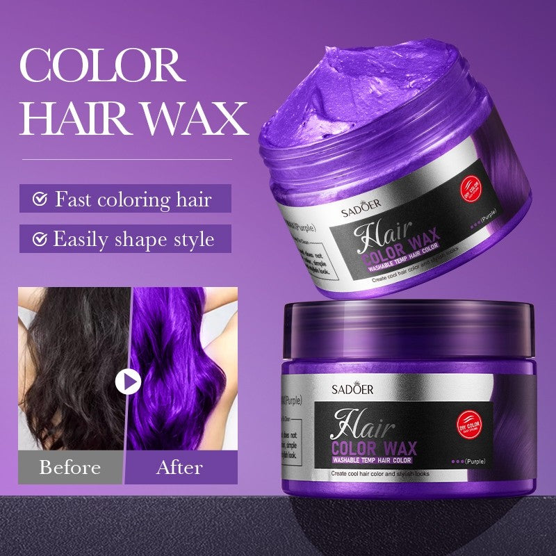 SADOER Purple Temporary Hair Color Wax