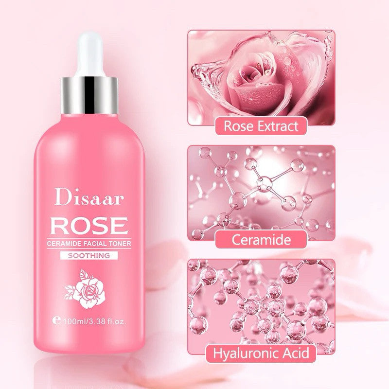 Disaar Rose 5in1 Skin Care Set: Toner, Serum, Soap