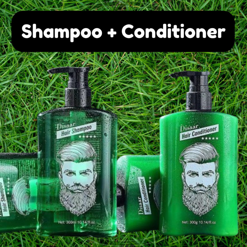 Disaar Men's 3in1 Hair Care Set: Shampoo & Gel