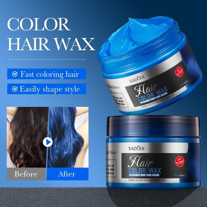 Sadoer Blue Temporary Hair Color Wax