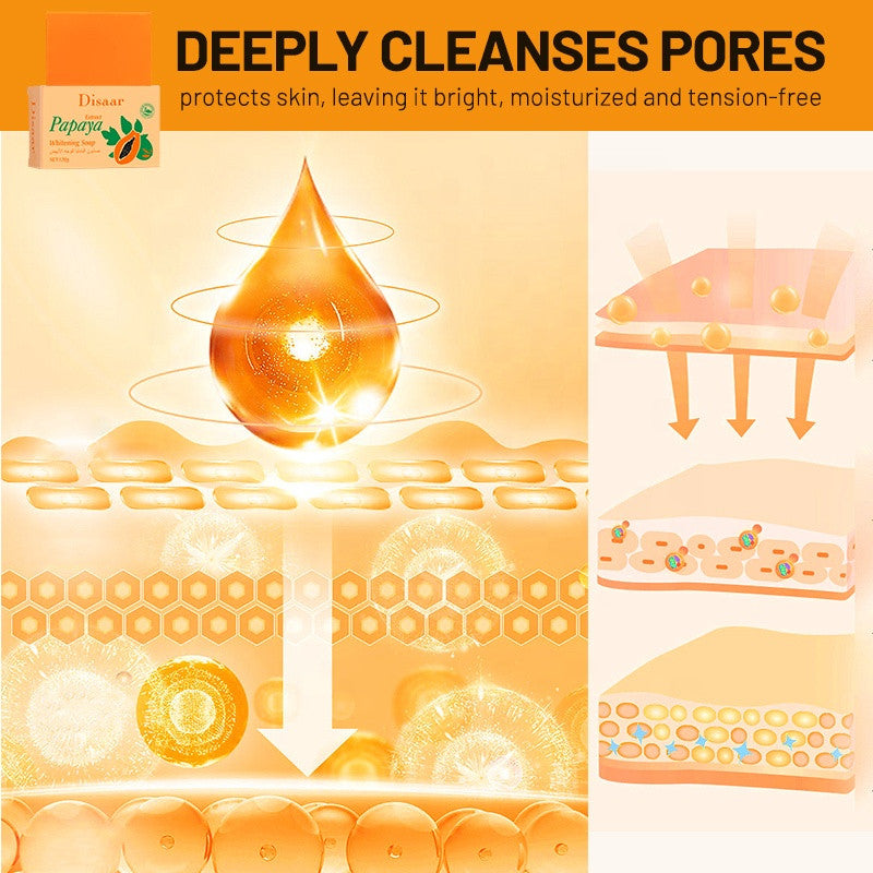 Disaar Papaya Soap With Vitamin E