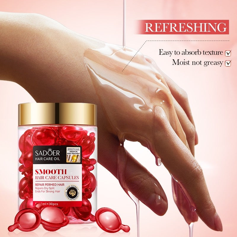 Sadoer Rose Hair Capsules with Argan Oil