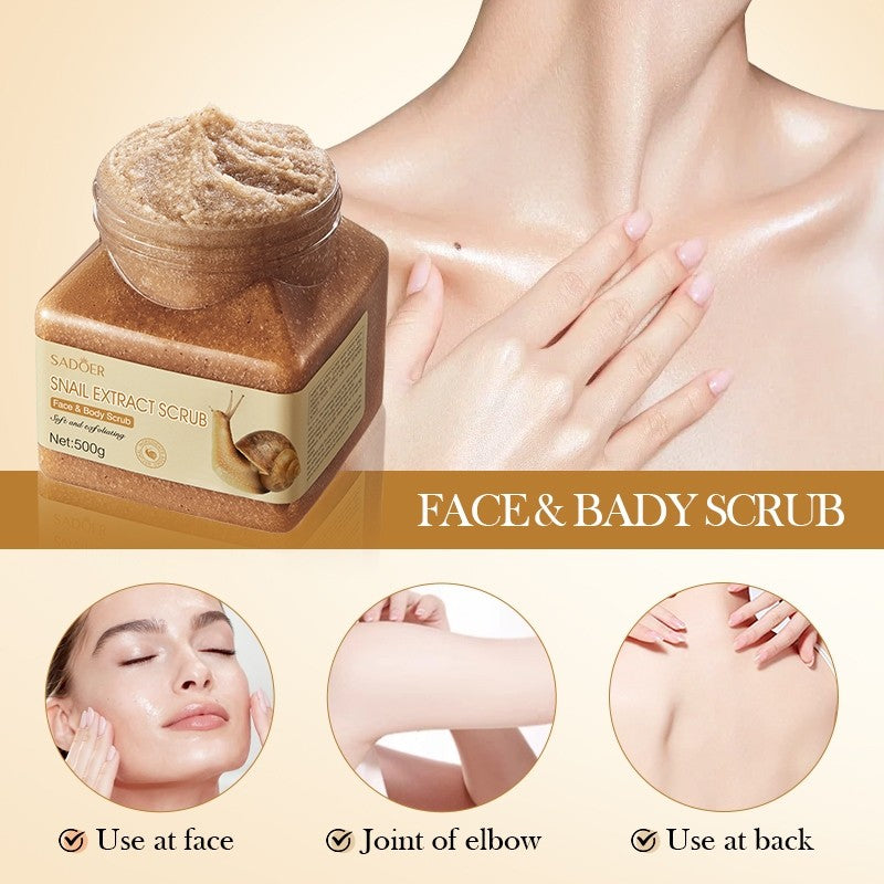 Sadoer Snail Scrub 500g Face & Body Scrub