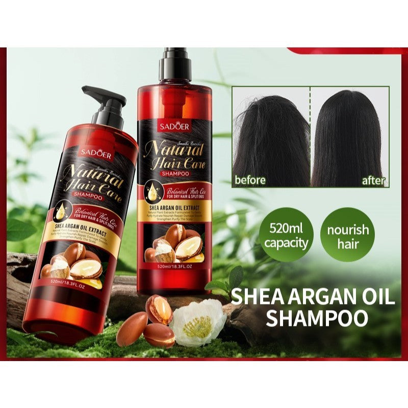 Sadoer Shea Argan Oil Shampoo 520ml For Dry Hair