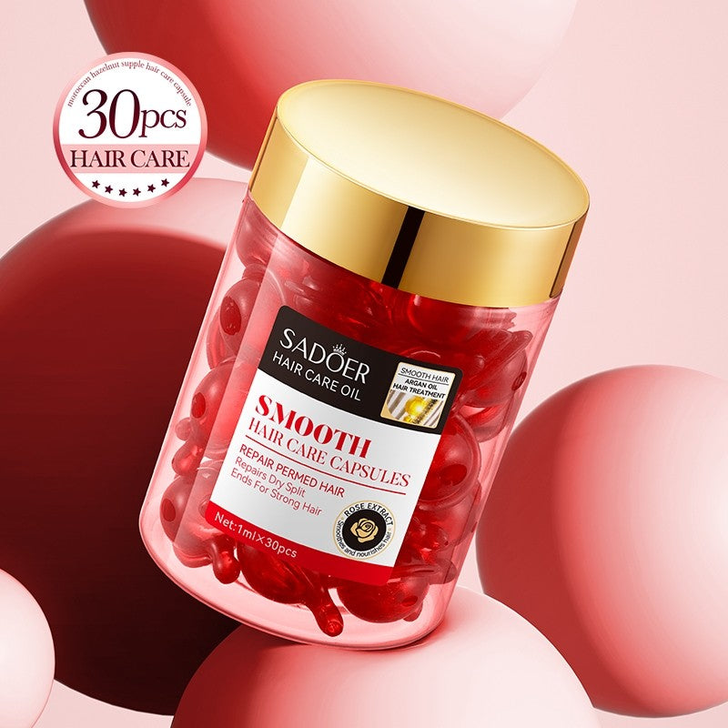 Sadoer Rose Hair Capsules with Argan Oil