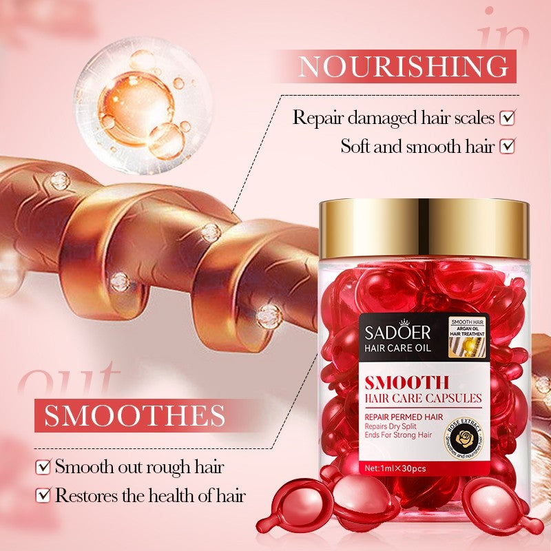Sadoer Rose Hair Capsules with Argan Oil