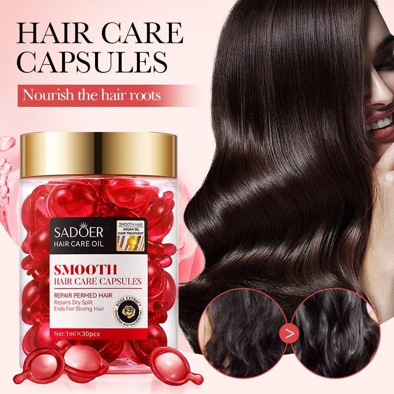 Sadoer Rose Hair Capsules with Argan Oil