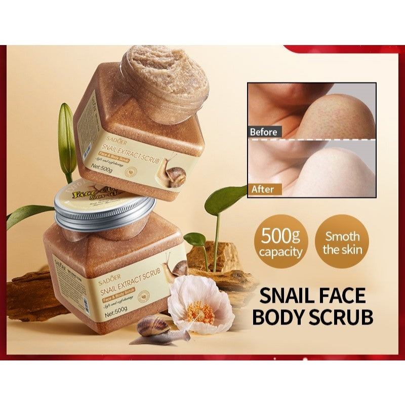 Sadoer Snail Scrub 500g Face & Body Scrub