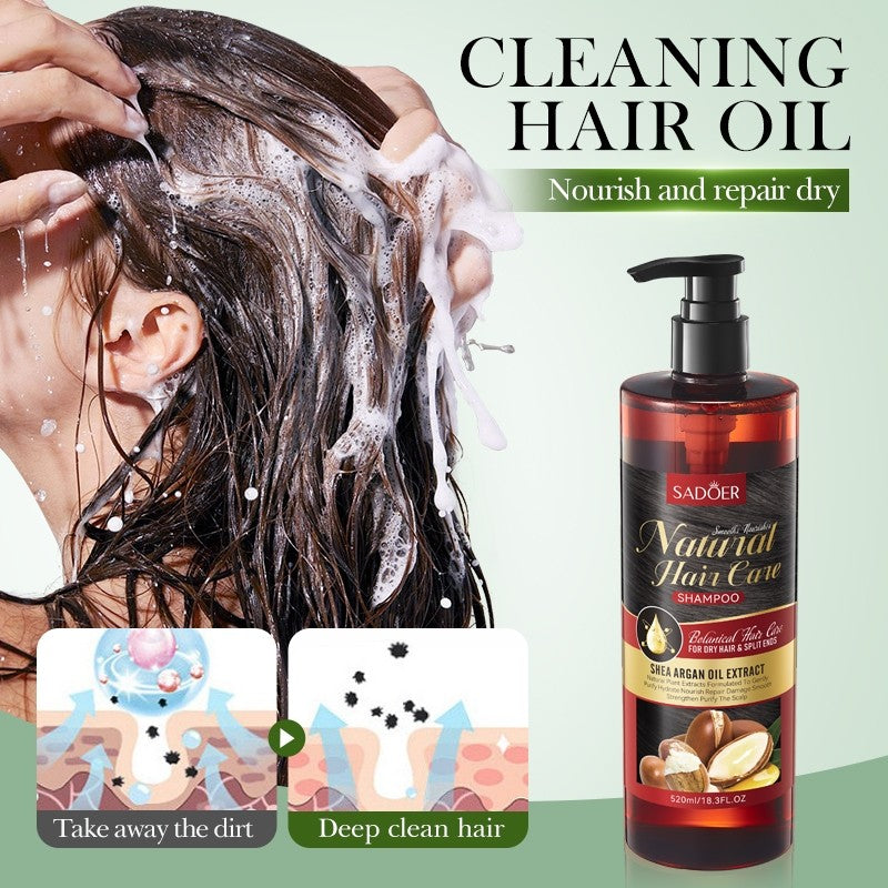 Sadoer Shea Argan Oil Shampoo 520ml For Dry Hair
