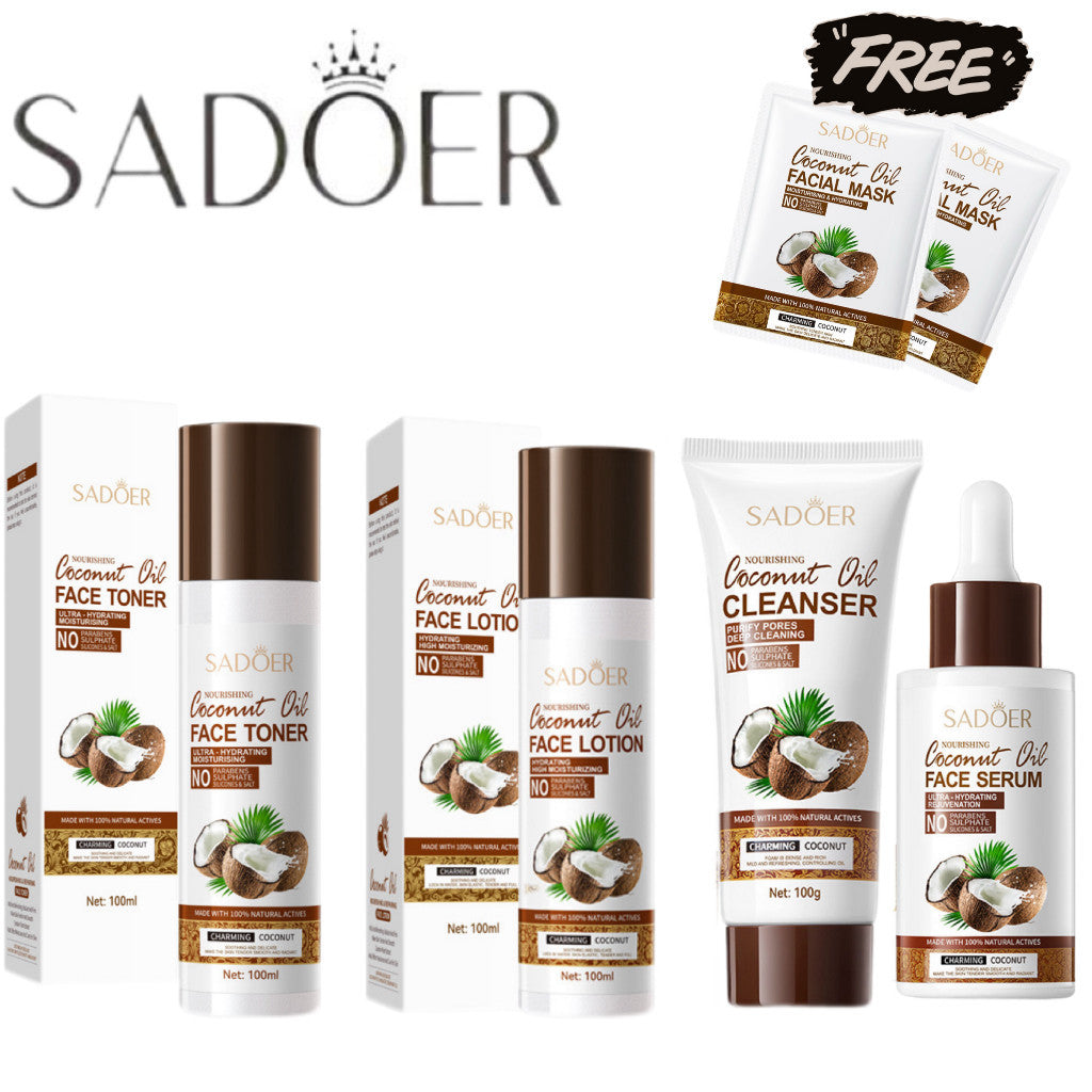Sadoer Coconut Oil Skincare Set + Free Mask
